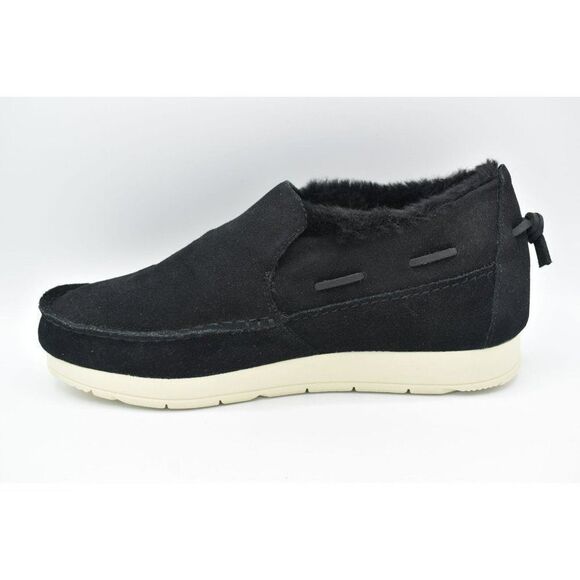 Sperry Men Size 9 Moc Sider Black Suede Microfleece Lined Slip on Boots STS23724 - Picture 6 of 10